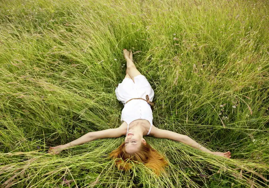 Unknown: Girl in the grass