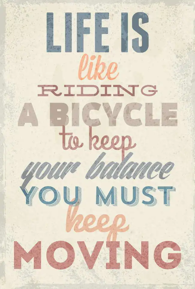 Unknown: La vie est comme une bicyclette...