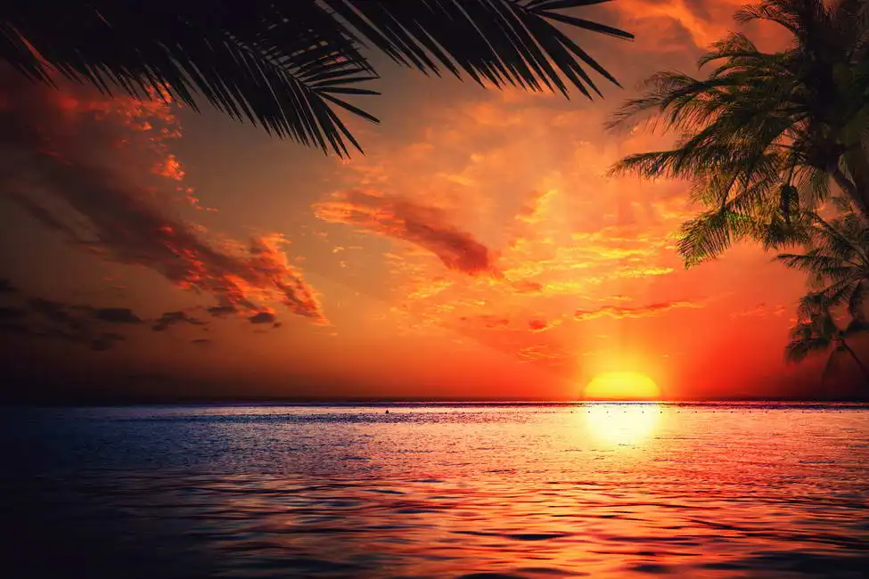 Unknown: Tramonto in mare