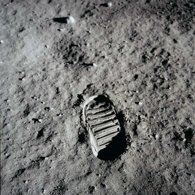 Unknown: Footprint on the moon, July 20, 1969, Apollo 11