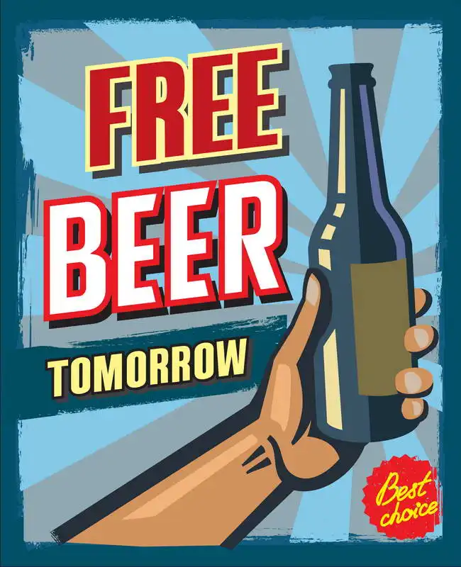 Unknown: Free beer tomorrow