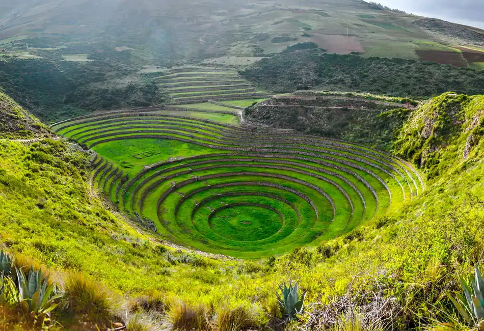 Unknown: Runde Inka-Terrassen in Moray, Peru