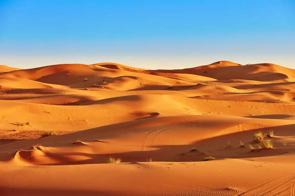 Unknown: Sanddünen in der Wüste Sahara, Merzouga, Marokko