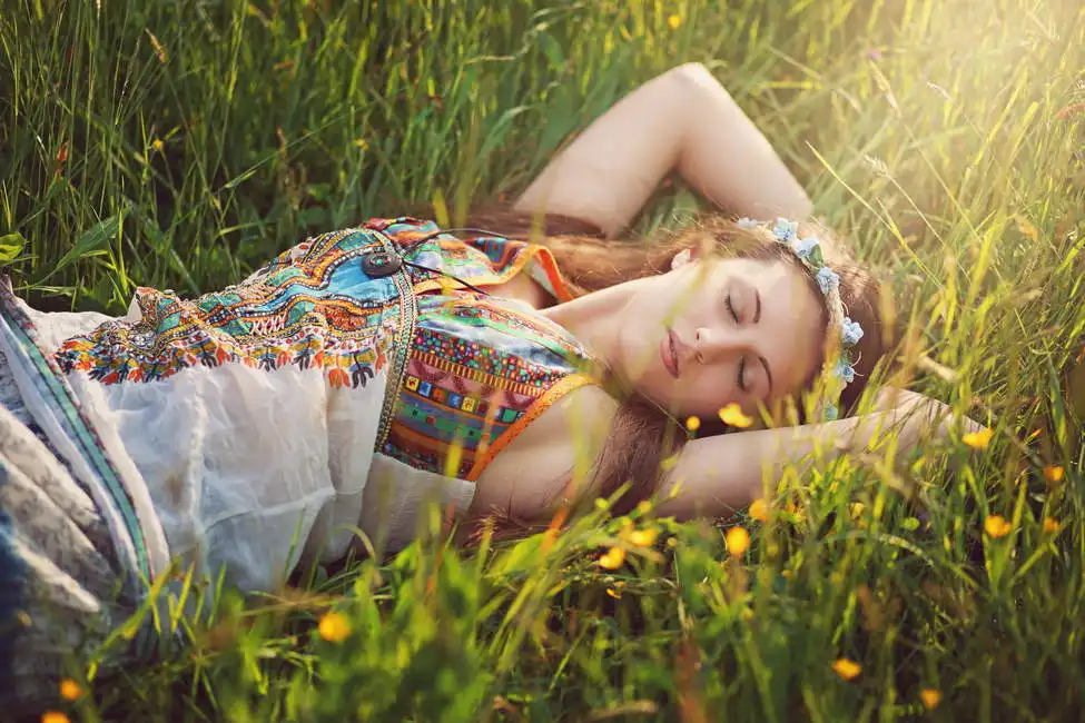 Unknown: Hippie woman