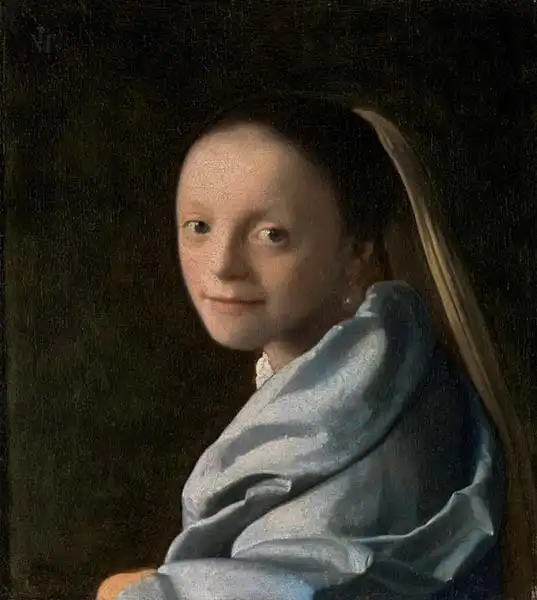 Vermeer, Jan: Young girl - studio portrait