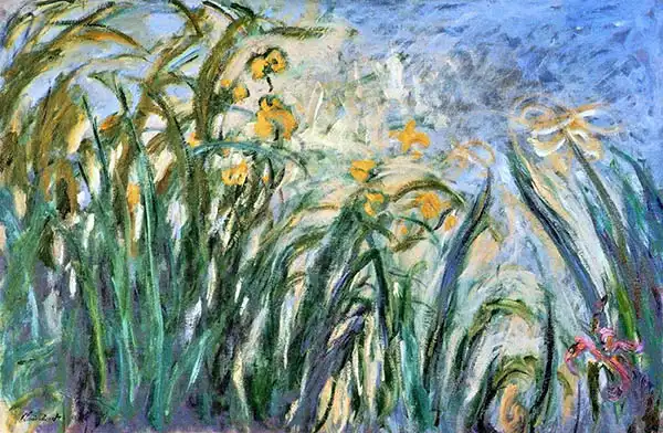 Monet, Claude: Yellow and pink irises