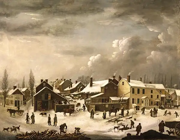 Guy, Francis: Winter Scene in Brooklyn