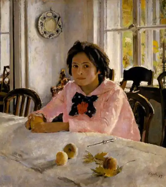 Serov, A. Valentin: Girl with peaches