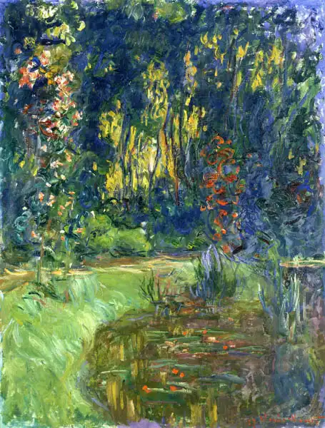 Monet, Claude: Water lily pond at giverny