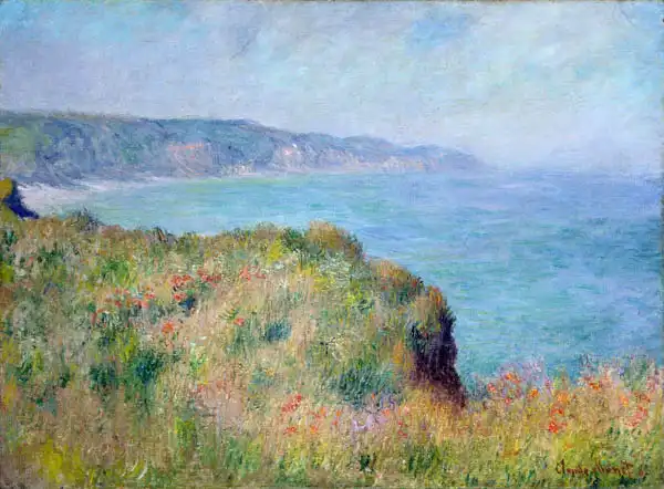 Monet, Claude: Cliff near pourville