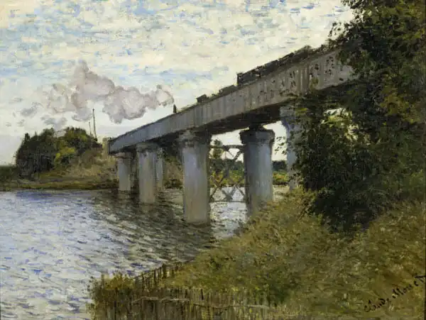 Monet, Claude: Pont ferroviaire à Argenteuil