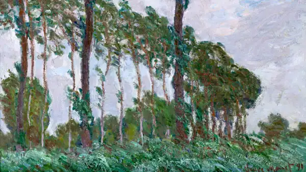 Monet, Claude: Claude Monet Wind Effect Series of Poplars K