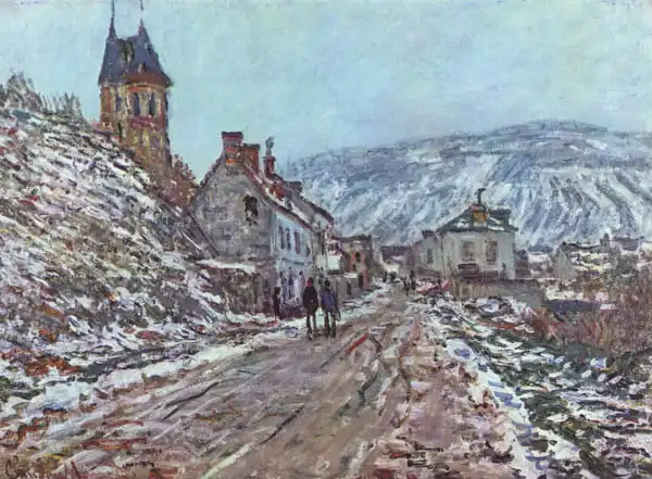 Monet, Claude: Rue de Véuil en hiver