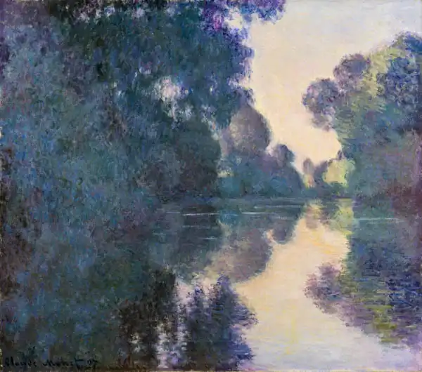 Monet, Claude: Mattina sulla Senna vicino a Giverny