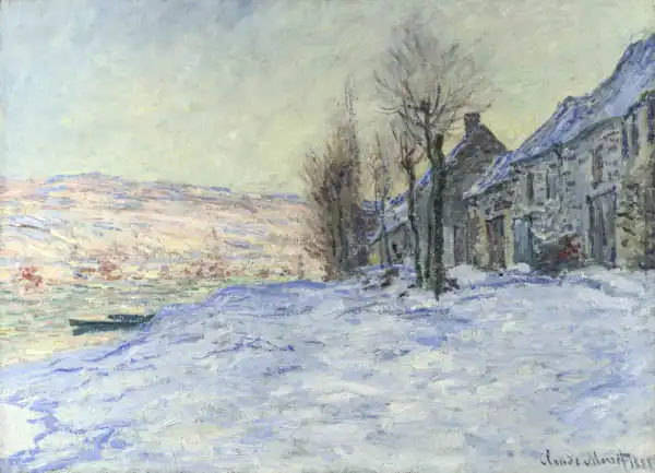 Monet, Claude: Claude Monets Lavacourt unter Schnee