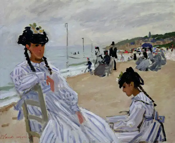Monet, Claude: Sur la plage de Trouville