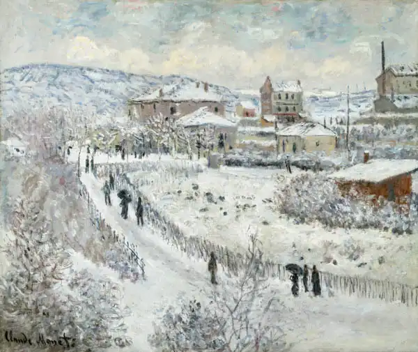 Monet, Claude: View of Argenteuil in Snow