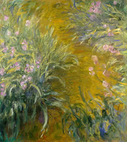Monet, Claude: Chemin à travers les iris