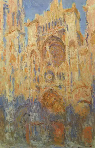 Monet, Claude: Rouen Cadral Fassade Sonnenuntergang