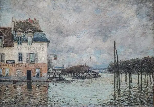 Sisley, Alfred: Flooding in Port-Marly