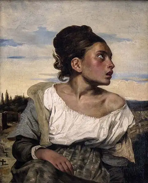 Delacroix, Eugene: An orphan at the cemetery
