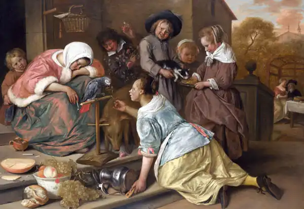 Steen, Jan Havicksz: Folgen der Unmäßigkeit