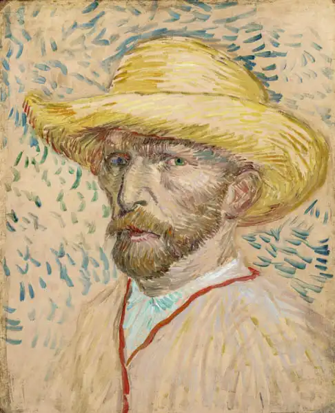 Gogh, Vincent van: Self-Portrait in a straw hat