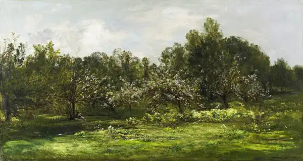 Daubigny, Charles-Francois: Orchard in Blossom