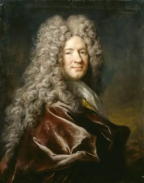 Largillierre, de Nicolas: Portrait of a Man in a Purple Robe