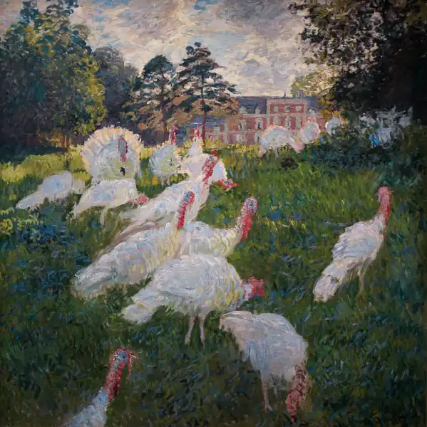 Monet, Claude: Gaggle Of Chickens And Hens