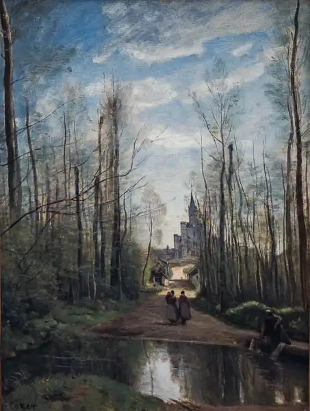 Corot, J. B. Camille: L eglise de Marissel