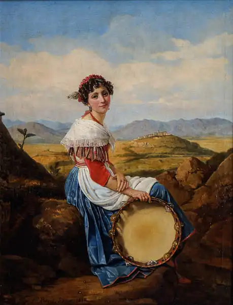 Robert, Louis Léopold: Paysanne de la campagne de Rome