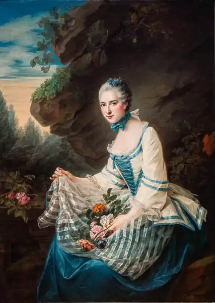 Drouais, François-Hubert: Portrait of Louise-Élisabeth de Mailly Karman, marquise de Soran