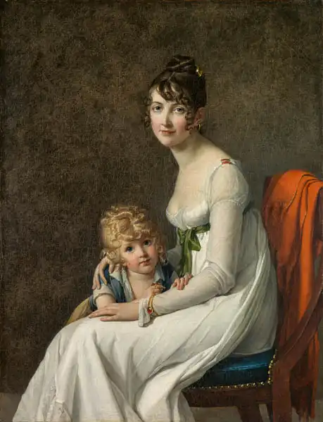 Benoist, Marie-Guillemine: Madame Philippe Panon Desbassayns de Richemont (Jeanne Mourgue Egle, 1778-1855) et son fils Eugène (1800-1859)