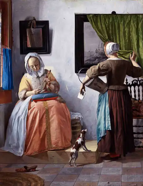 Metsu, Gabriel: Woman reading a letter