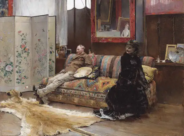 Dagnan-Bouveret, Pascal A.: Gustave Courtois dans son atelier