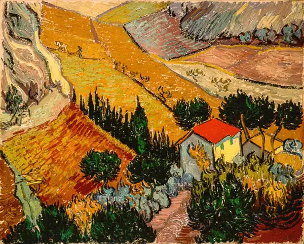 Gogh, Vincent van: Landscape with House and Ploughman