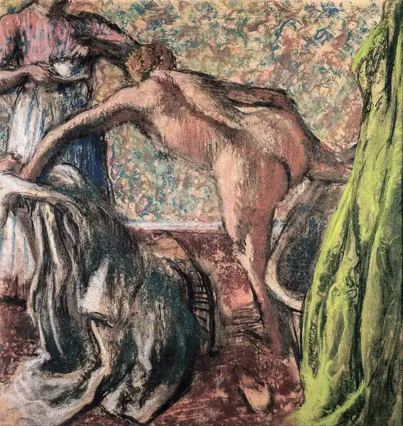 Degas, Edgar: Petit-déjeuner après le bain (Le Bain)