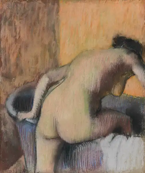 Degas, Edgar: Bather Stepping into a Tub