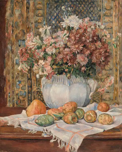 Renoir, Auguste: Still Life with Flowers and Prickly Pears