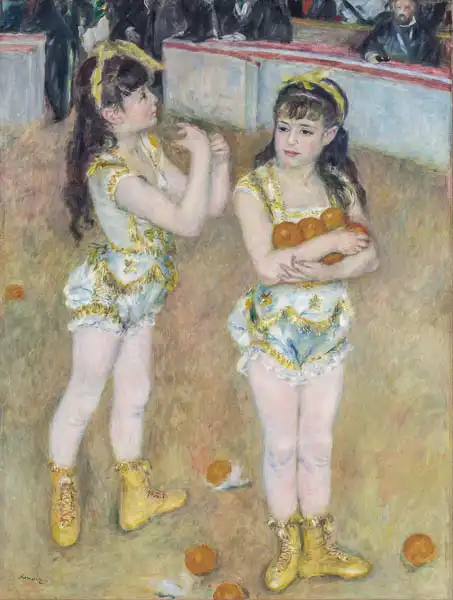 Renoir, Auguste: Akrobaten im Cirque Fernando, auch bekannt als Francisca und Angelina Wartenberg
