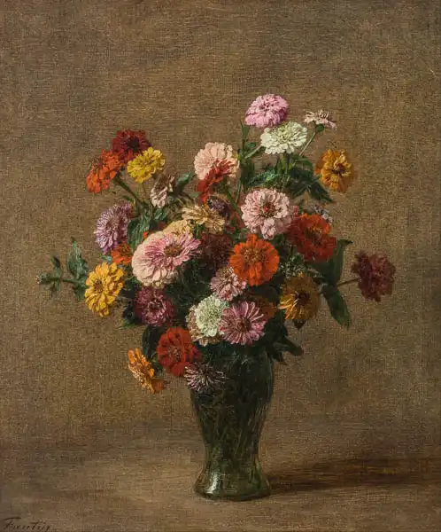 Fantin-Latour, Jean: Zinnias