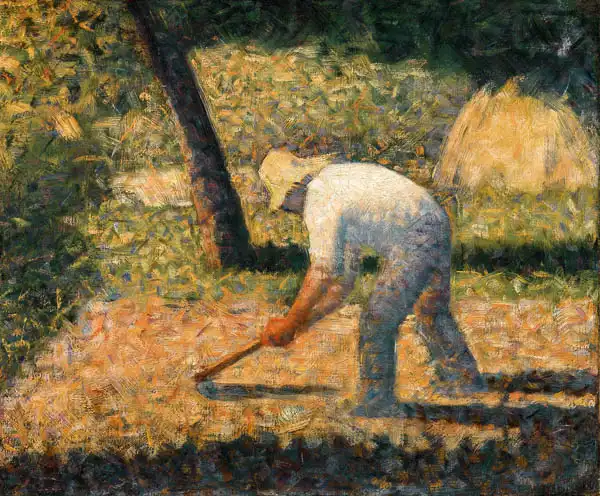 Seurat, Georges: Peasant with Hoe