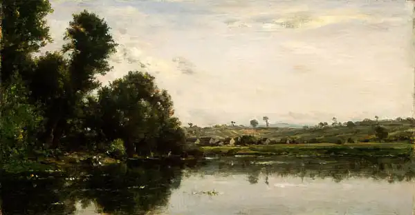 Daubigny, Charles-Francois: Lavandières sur l