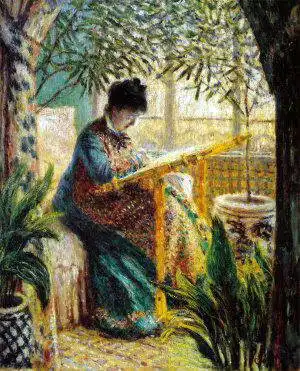 Monet, Claude: Camille au travail