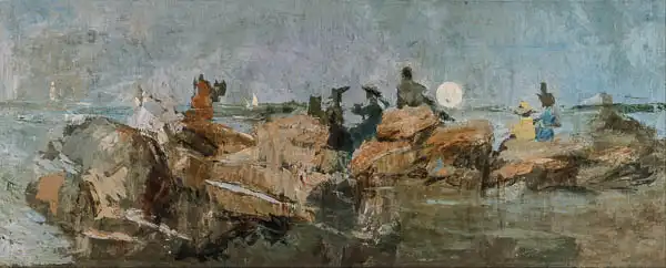 Camarlench, Ignacio Pinazo: Anochecer en la escollera III