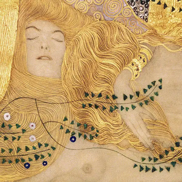 Klimt, Gustav: Detail of Water Serpents