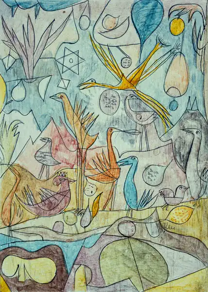Klee, Paul: A flock of birds