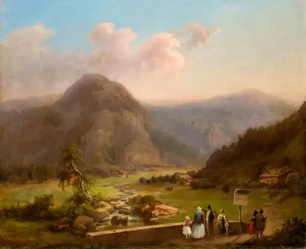 Navratil, Josef: Mountain valley in the Zillertal