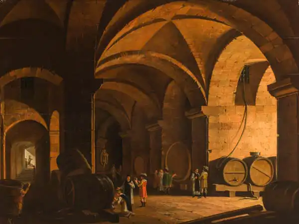 Kohl, Ludvik: Wine cellar in the Cistercian monastery